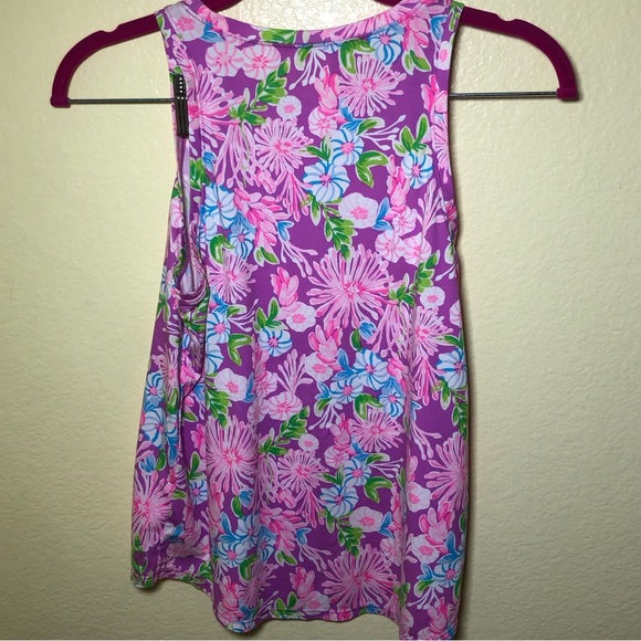 LILLY PULITZER Luxletic Westley floral tropical Tank top size XS - Picture 4 of 9